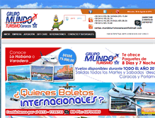 Tablet Screenshot of mundoturismocaracas.com